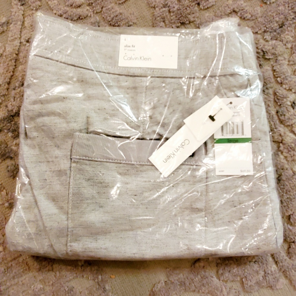 Calvin Klein Slim Fit 9" Inseam Drawstring Shorts